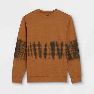 Original Tie Dye Sweatshirt Shirt M Brown Rust Black Butternut Wood NWT